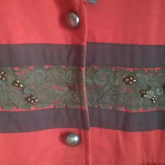 tank top and Jacket brown and dark orange colour - Picture 6 of 12